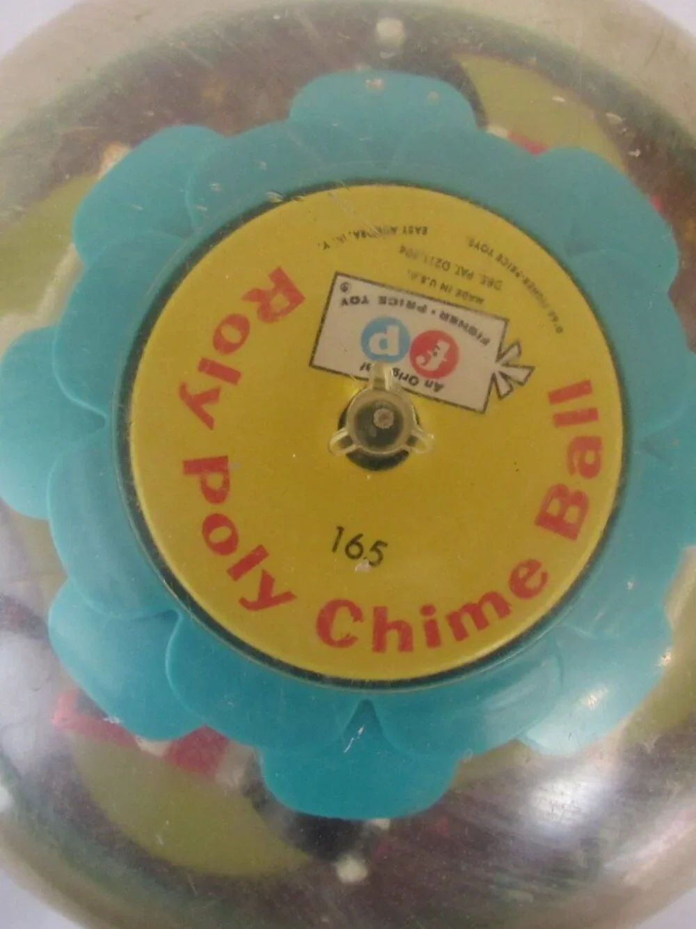 Fisher Price Vintage ROLY POLY CHIME BELL #165